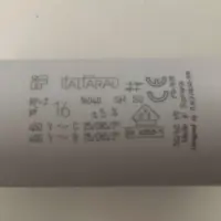 ItalFarad Motor Run Capacitor 16uF Tag