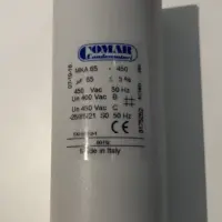 Comar Motor Run Capacitors 65uF Twin Lead