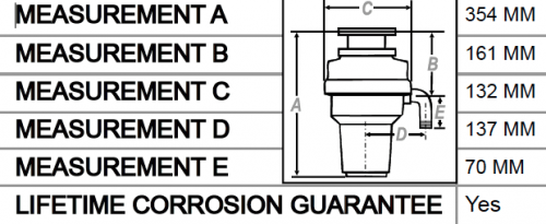 wastemaid elite 1680 standard duty waste disposal unit dimensions 1.png