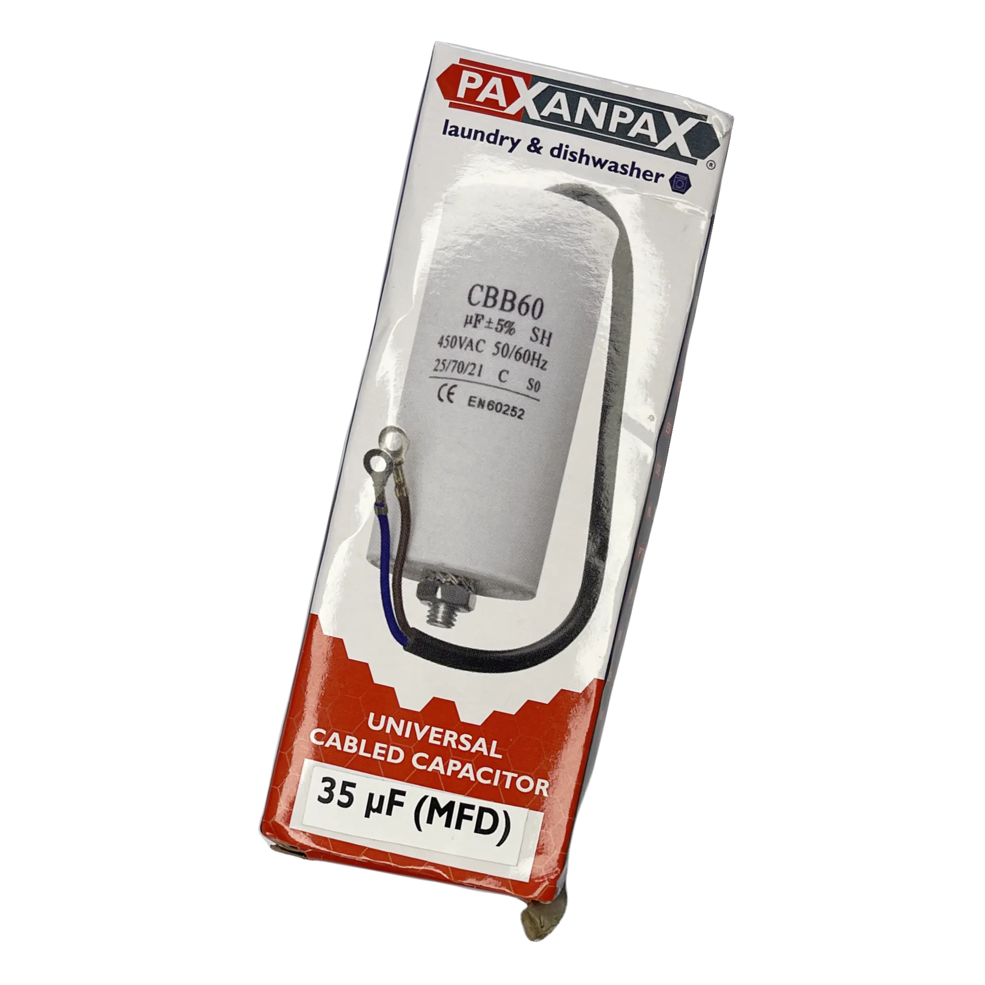 35uf motor run capacitor twin lead 240v 450v cbb60