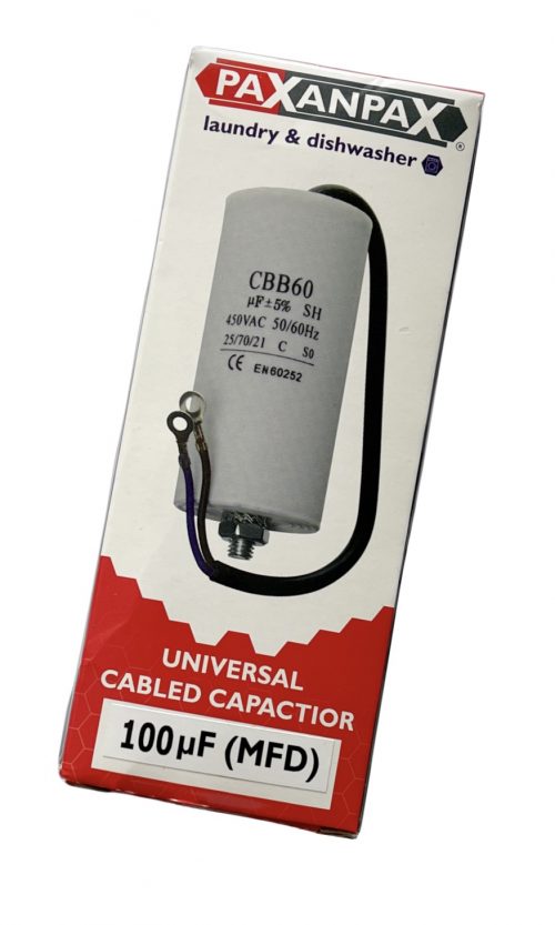 universal cbb60 motor run capacitors 100uf ac twin lead connector 240v 450v