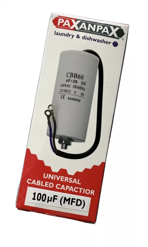 universal cbb60 motor run capacitors 100uf ac twin lead connector 240v 450v