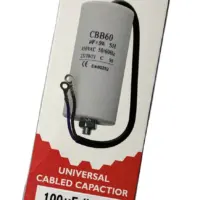 universal cbb60 motor run capacitors 100uf ac twin lead connector 240v 450v