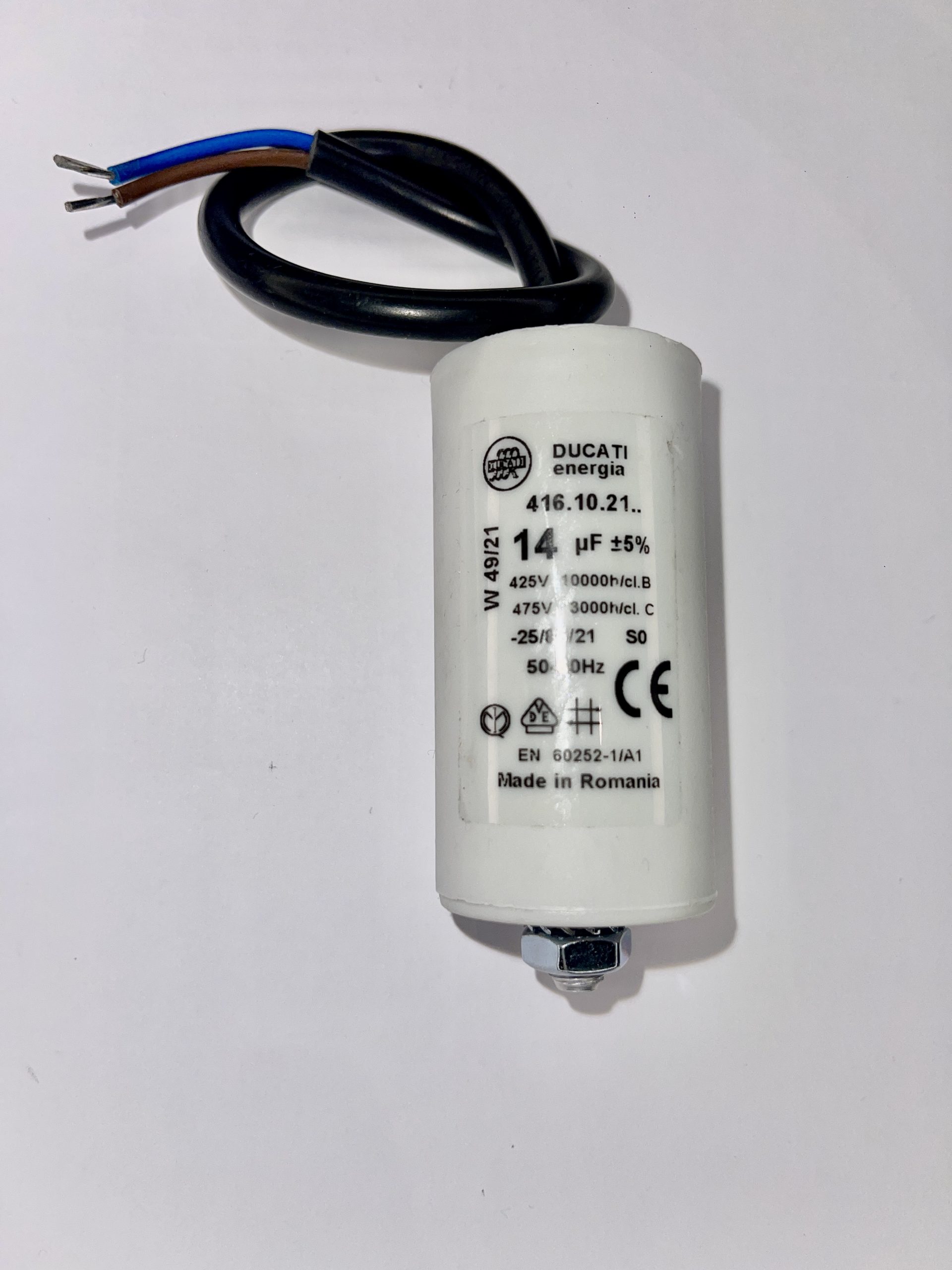 Ducati 4161095EB 475V 30mF Capacitor – Lug Termination – New Original Part
