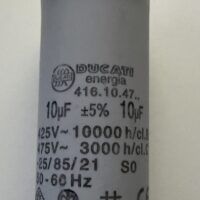 Stuart Turner Capacitor Slim 10uF AC Tag Spade Connector 240v-475v pf
