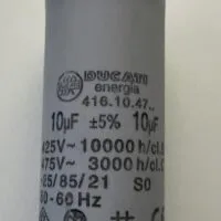 Stuart Turner Capacitor Slim 10uF AC Tag Spade Connector 240v-475v pf